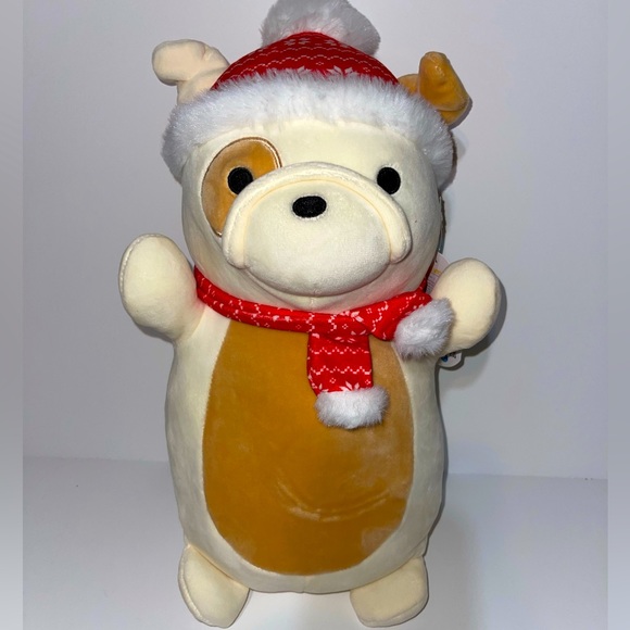 Brock the Bulldog 12" Christmas Hugmee Squishmallows - Picture 2 of 5